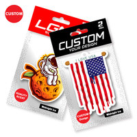 Diffuseur de parfum de luxe personnalisé pour voiture, fabricant d'huiles parfumées, diffuseur d'air pour voiture design en forme de fleur, style drapeau
