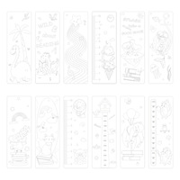 Nouvelle marque-page en carton imprimé offset, cousue à la selle, éducative pour enfants, à colorier soi-même, pour étudiants