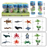 TOMMABO Ensemble de figurines miniatures en PVC sur le thème des dinosaures, des animaux marins, de la volaille et des insectes pour l'éveil scientifique et l'éducation des enfants