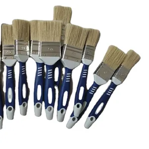 2022 hot sale double color soft grip handle painting tools paint brush set