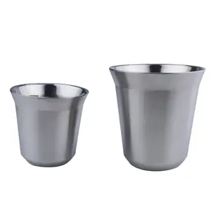 Wholesale Custom BPA Free Healthy Small Stainless Steel Cup Pint Drinking Cup Metal Shot Glass