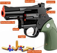 DWI Dowellin Jouet Pistolet à Balles Souples, Peut tirer des Balles en Éponge, avec 40 Balles, pour Enfants de 6 7 8 9 10 + Ans Garçons