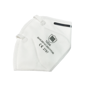 Mascarilla desechable FFP2 KN95 con válvula, aprobada por la CE, EN 149, de 5 capas, con banda para la cabeza plegable, respirador con válvula. - Product Image 2