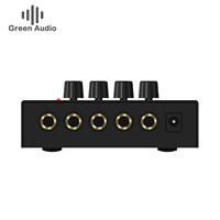 GAX-LQ01 Mixeur 4 canaux 4 entrées 1 sortie DC 5V Interface audio mini portable Microphone Guitare Basse Clavier