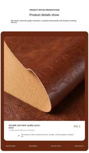 Rétro Crazy Horse Demi PU PVC 1.0 Tiré Laine Fond En Cuir Artificiel Étanche Sac Souple pour Bagages Vêtements Décoratif - Product Image 5