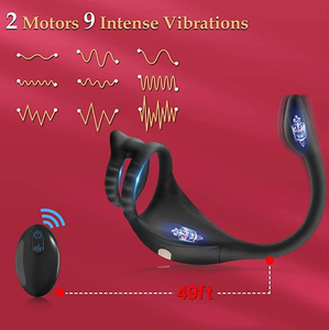 Anello Vibrante Telecomandato in Silicone per Massaggio Prostatico e Plug Anale, Giocattolo Sessuale Maschile Bestseller su Amazon - Product Image 3