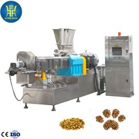 Ligne de production automatique de croquettes sèches pour chiens et chats, extrudeuses à double vis pour aliments pour animaux de compagnie, capacité de 300 kg/h
