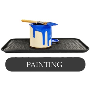 Single-Tier Luxury Vintage <strong>Printed</strong> Boot <strong>Tray</strong> Minimalist Rectangle Multi-Purpose Indoor/Outdoor Shoes Mat Tea Bar Storage <strong>Trays</strong> - Product Image 2