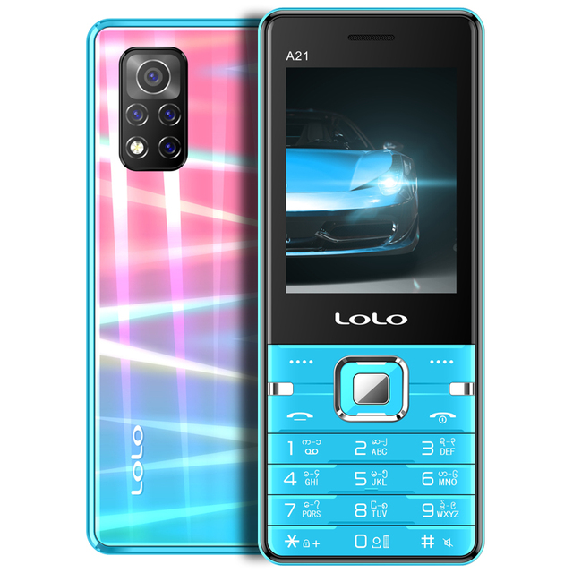 A21 2.8 Inch Branded Cell Phones Colorful Cases 2.8inch Super Slim GSM Mobile Phones