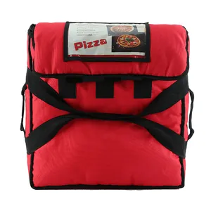 2024 New Custom With Zipper Pizza Insulated Amazon Eats Food Delivery Bags