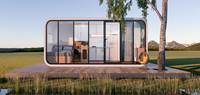 Maisons préfabriquées portables, mobile, hôtel, cabine, cube moderne, bureau, pod, capsule