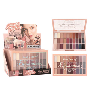 Kiss Beauty Palette <span class=keywords><strong>de</strong></span> fards à paupières longue durée à poudre fine 30 couleurs, ajustement naturel, logo personnalisé, maquillage cosmétique <span class=keywords><strong>de</strong></span> marque privée, <span class=keywords><strong>ombre</strong></span> à paupières - Product Image 1