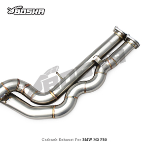 Custom Stainless Steel Catback Exhaust With Z Pipe Equal Length Mid Pipe Muffler For BMW M3 F80 M4 F82 3.0T 2014-2019 - Product Image 6