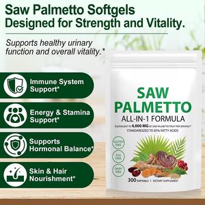 Integratore di Estratto di Saw Palmetto 4000 mg a Marchio Privato, Capsule Naturali di Saw Palmetto per il Supporto della Salute della Prostata Maschile - Product Image 4