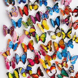 Decorazioni a Farfalla 3D in PVC da 7CM, Magnetiche, <span class=keywords><strong>per</strong></span> Matrimoni e Finestre, Vendita all'Ingrosso <span class=keywords><strong>per</strong></span> Uso Domestico ed Eventi - Product Image 3
