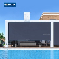 Ombrage à rouleau coulissant personnalisé, moteur d'ombrage rétractable automatique pour balcon extérieur, stores motorisés