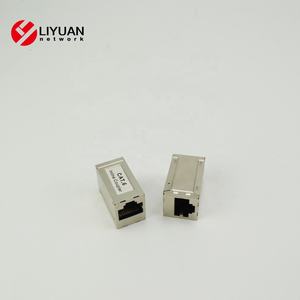LIYUAN Silver Cat6 RJ45 Coupleurs <span class=keywords><strong>LAN</strong></span> en ligne métalliques blindés Ethernet Patch Cable Extender Connectors <span class=keywords><strong>LY</strong></span>-SB42-S6 - Product Image 2