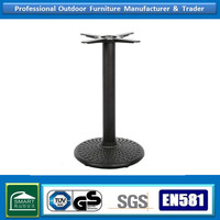 Base de table en fonte en forme de X personnalisable D430xH720mm, finition noir sable, piétement unique pour table à manger