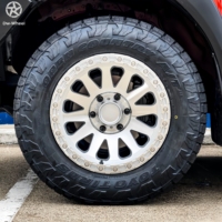 Jantes forgées polies DW à rayons larges de 17, 18, 20 pouces avec jante Halo et rebord large, compatibles avec les camions utilitaires tout-terrain F-150