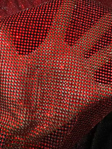 Yeni moda küçük kuşgözü Mirco Fishnet Net Rhinestones kristal Bikini Bodysuit için - Product Image 3