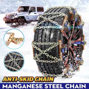 Cadenas de Nieve Universales de Acero para Ruedas de Camiones y Automóviles, Cinturón Antideslizante para Invierno, Cadenas para Ruedas de Vehículos SUV, Seguridad en Carreteras de Barro - Product Image 1