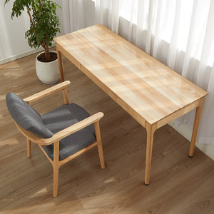 Escritorio de Madera Maciza de Fresno Nórdico, <span class=keywords><strong>Mesa</strong></span> Sencilla para el Hogar, Estilo Japonés Wabi Sabi, <span class=keywords><strong>Mesa</strong></span> de Trabajo de Madera Natural para Oficina - Product Image 3