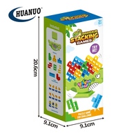 Anak-anak susun blok serangan Puzzle permainan blok bangunan mainan tetra keseimbangan menara permainan 32PCS permainan keluarga