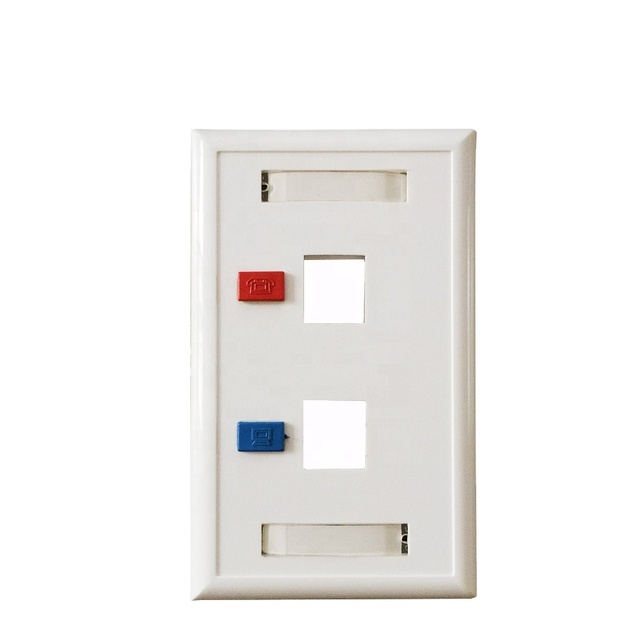 ANSHI 120 Port RJ45 RJ11 Wall Mount Face Plate US Type Telecom Product