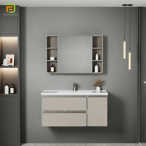 Mobile Bagno a <span class=keywords><strong>Parete</strong></span> in Alluminio a Nido d'Ape Impermeabile con Cassetti e Specchio - Vendita all'Ingrosso - Product Image 2