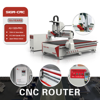 Router CNC de cambio de herramienta automático (ATC) de 9KW refrigerado por aire, velocidad rápida de 55m/min para carpintería y señalización