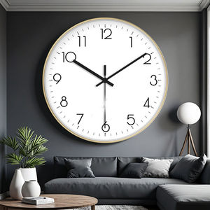 K & B dijital kuvars saat duvar asılı deri tasarım sessiz özelliği ile pil günlük kullanım için işletilen - Product Image 1