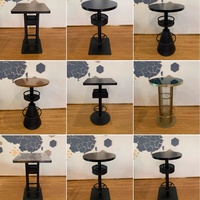 Table de bar haute sur mesure en bois massif pour café, bar commercial, KTV, banquet, restaurant