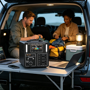 1200W Portable Energy Storage Power Station Multifunctional AC DC <b>USB</b> Output Outdoor Camping Home Backup Power Supply - Product Image 2