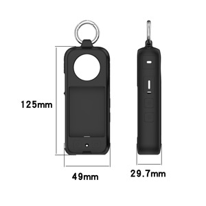 Avec crochet 2024 Convient Silicone Voyage Portable <span class=keywords><strong>Mini</strong></span> Waterproof Pour Insta360 X4 Camera Lens Protective Cover Sleeves Case - Product Image 3