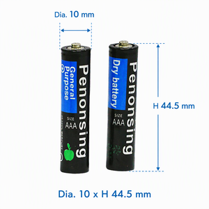 Batteria Primaria <span class=keywords><strong>R03</strong></span> <span class=keywords><strong>AAA</strong></span> 1.5V Zinco-Carbone a Secco per Telecomandi e Giocattoli - Product Image 2