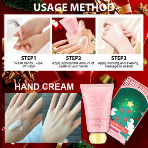 Vente chaude de crème pour les mains tout en anglais hydratante et anti-gerçures portables cadeaux de Noël d'automne et d'hiver - Product Image 3