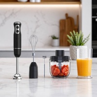Mixeur Plongeant Électrique Portable 500W avec Lame en Acier Inoxydable, 2 Vitesses et Bouton d'Éjection pour Cuisine Domestique et Pâtisserie