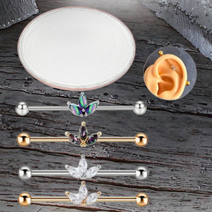 Meilleures ventes : Bijoux de corps tendance en acier inoxydable pour perçage d'<span class=keywords><strong>oreille</strong></span>, anneaux barbell industriels et anneaux de type scaffold, pour femmes et hommes - Product Image 6
