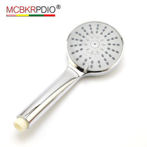 Docce a mano moderne degli accessori del bagno del rubinetto dell'abs sanitario del bagno grigio di cromatura - Product Image 1