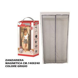 Moustiquaire de porte et de fenêtre grise 140X240 CM - Product Image 1