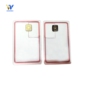 CR80 liên hệ với + RFID thẻ giao diện kép có thể đọc được và có thể ghi kép tần số thẻ thông minh tiêu thụ tài chính thẻ - Product Image 1