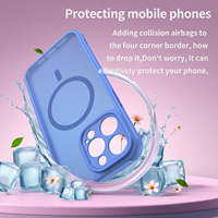 Coque de protection arrière pour iPhone 17 16 15 Pro Max, toucher mat soyeux, magnétique, étui de téléphone Fundas Carcasa