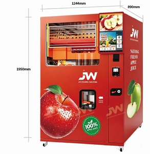 Máquina Expendedora de Jugo de Manzana JW, Máquina Expendedora de Fruta Fresca con Monedas, Tarjetas y Billetes, Autoservicio con Pantalla Táctil de 22 Pulgadas - Product Image 3