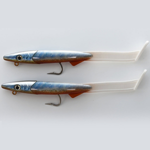 Leurre souple artificiel en acier inoxydable à tête plombée pour anguille, 12 cm, équipé d'un hameçon VMC, 26g, Raglou Hybrid, best-seller transfrontalier - Product Image 6