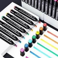 Ensemble de 168 marqueurs à alcool colorés à double pointe pour le dessin et l'art, non toxiques, pour le croquis et le coloriage