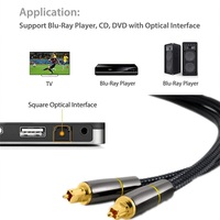Cable de Audio Digital SPDIF de Fibra Óptica para SONY, Cable para Cine en Casa, Altavoz, Barra de Sonido, TV, Reproductor Xbox, Cable Toslink