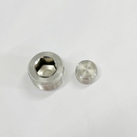 WAKAMASTU 1 "NPT Plug 304 Raccord de tuyau en acier inoxydable Douille Compteur Filetage coulé Prise mâle à tête hexagonale interne