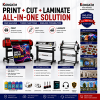Machine d'impression et de découpe de vinyle Kongkim 1,6 m – Solution professionnelle d'impression de bannières en vinyle éco-solvant pour les ateliers de signalétique et d'autocollants