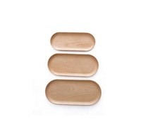 Vente en gros Petit plateau de service rectangulaire en bois de hêtre sculpté sur mesure pour la cuisine, le stockage de gâteaux à sushi, le restaurant et la maison
