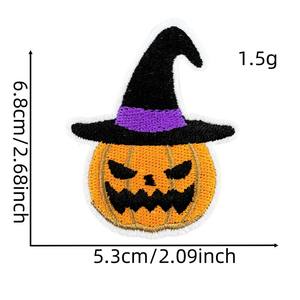 หมวกผีใยแมงมุมสุดน่ารักหมวกพ่อมดฟักทองปักลายใหม่สำหรับงา<span class=keywords><strong>น</strong></span>ปาร์ตี้ฮาโลวีนสำหรับเสื้อผ้า DIY - Product Image 2